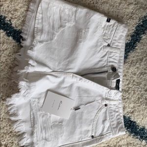 KanCan White Jean Shorts